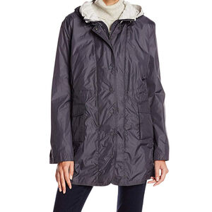 Calvin Klein Womens Performance Convertible Hood Walker Coat Size Small